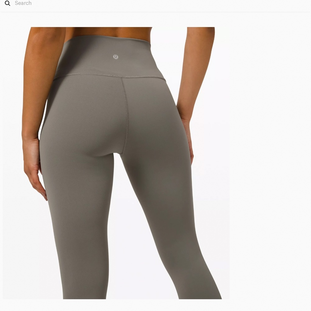 Wunder under lululemon gray sage leggings, size 2